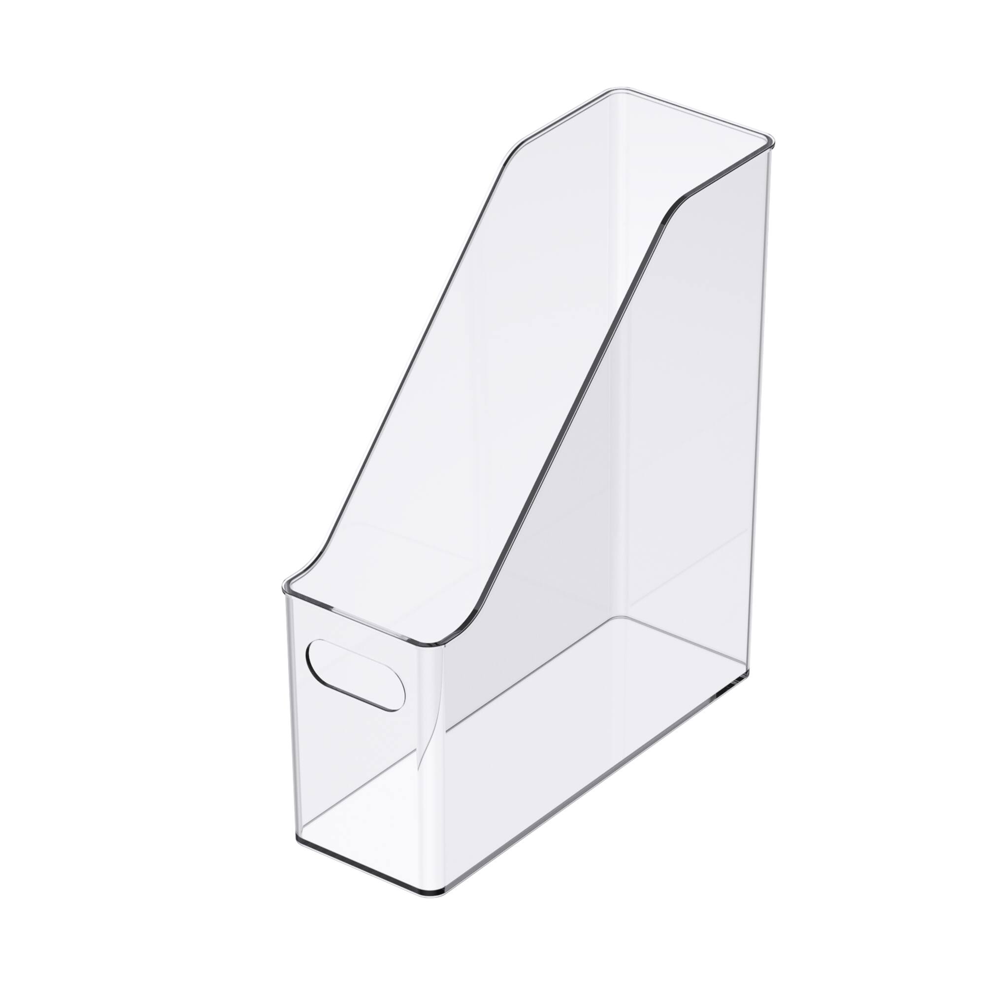 12" Clear Magazine Storage Bin by Simply Tidy®